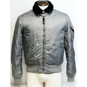 US Army Gray A2 Flight Bomber Winter Jacket Military Tactical Outerwear Men S